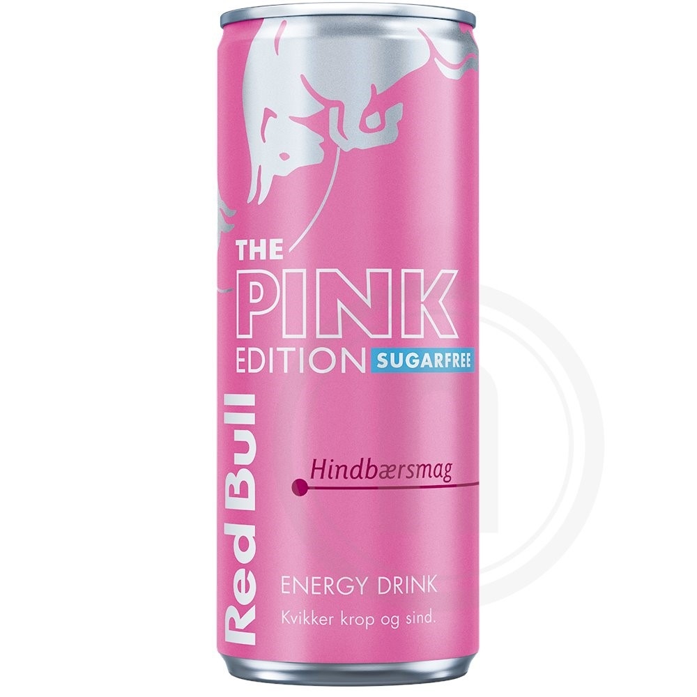 Red Bull m. hindbær (dåse)