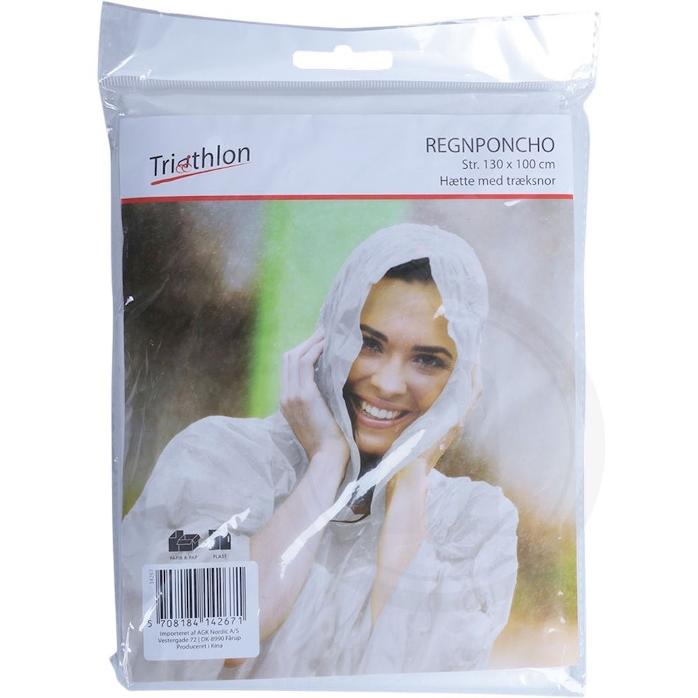 Regnponcho (transparent)