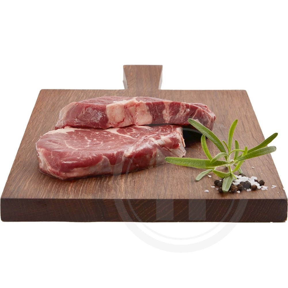 Ribeye steak .