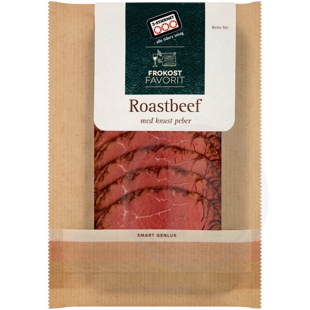 3-Stjernet Roastbeef m. knust peber