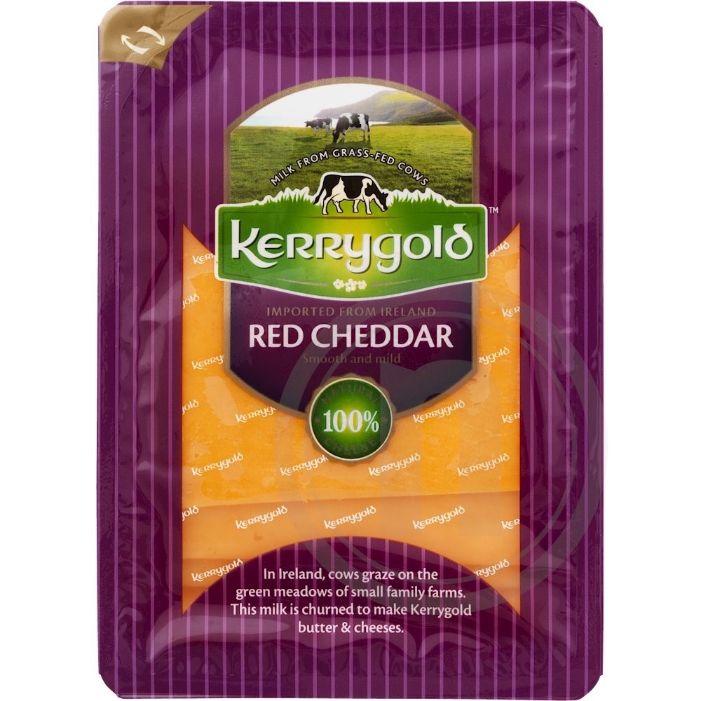 Kerrygold Rød cheddar i skiver mild