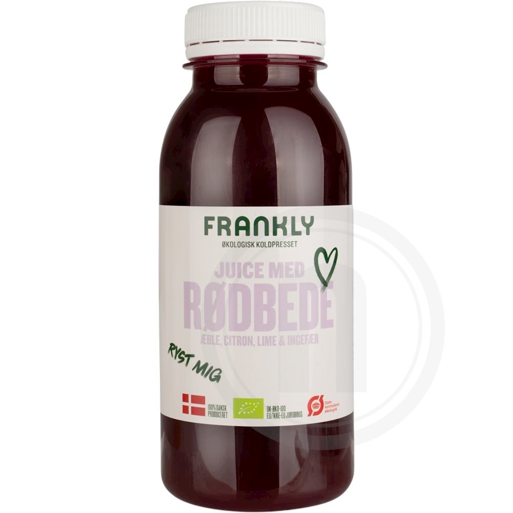 Rødbede- og æblejuice øko.