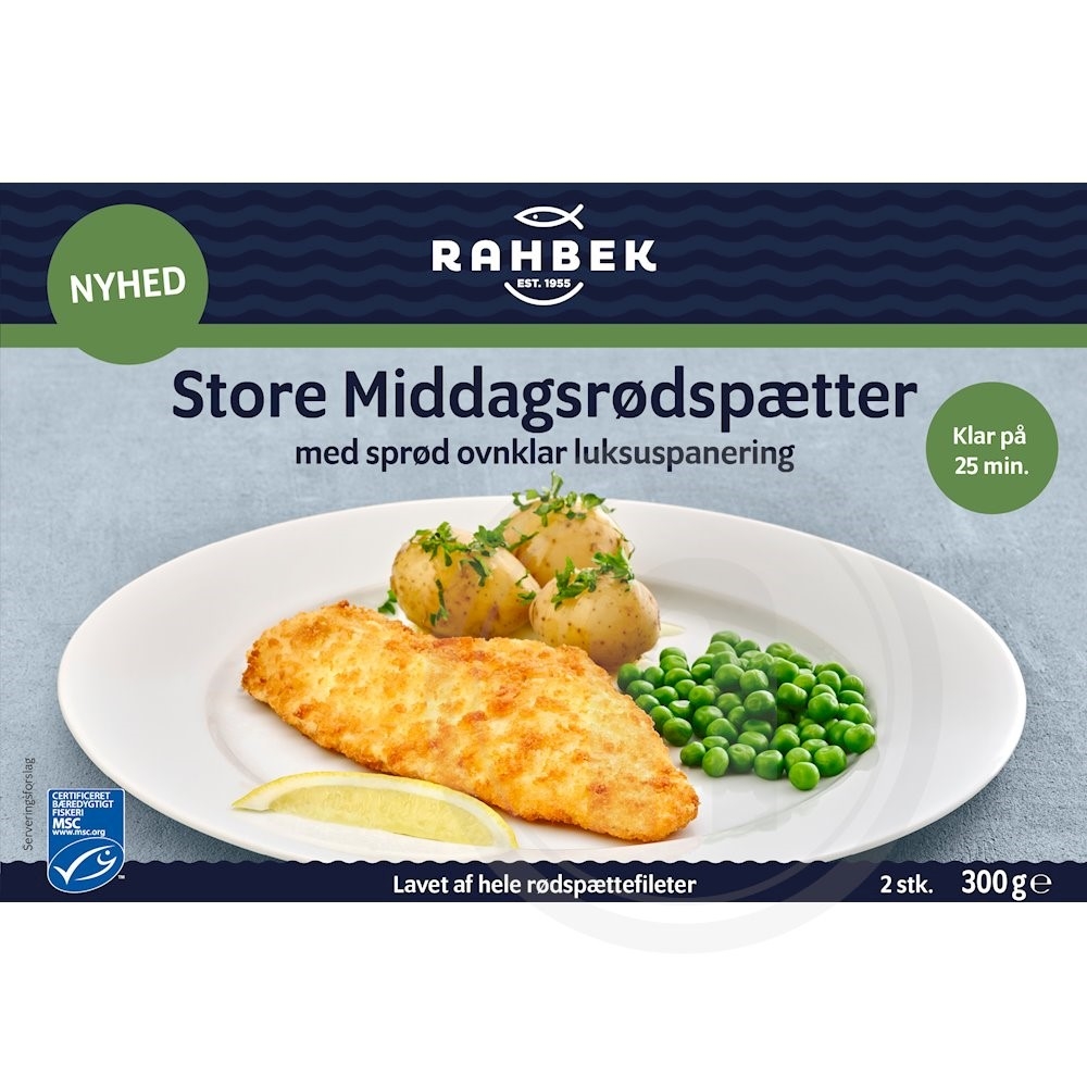 Rødspættefilet (panerede)