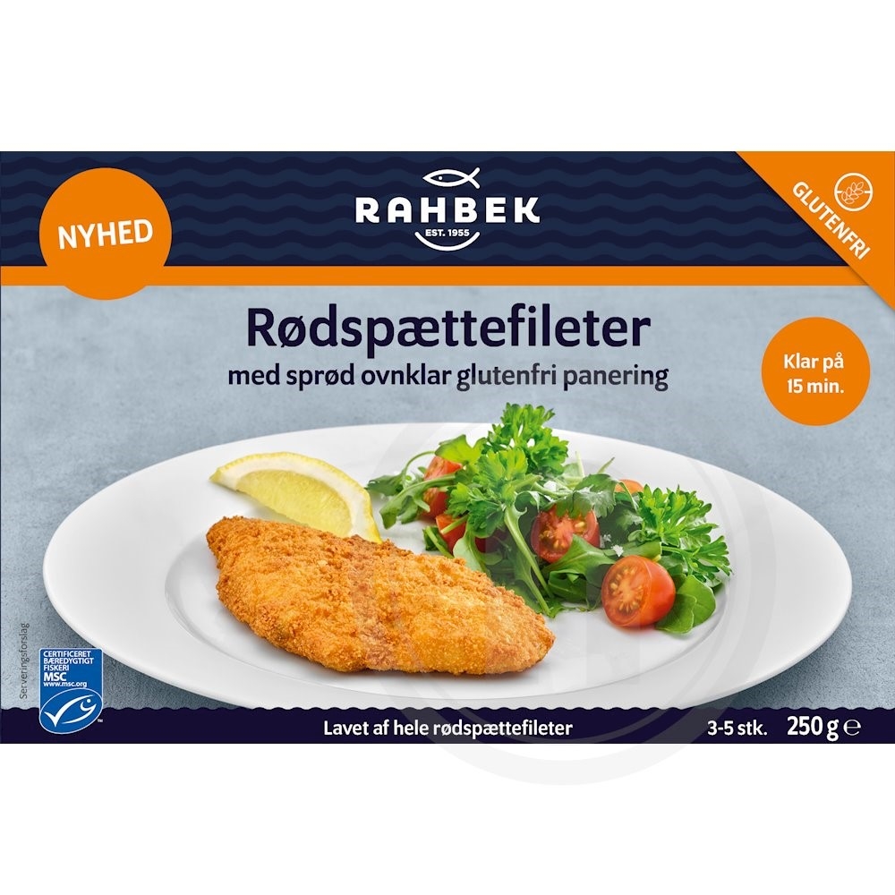 Rødspættefilet (panerede)