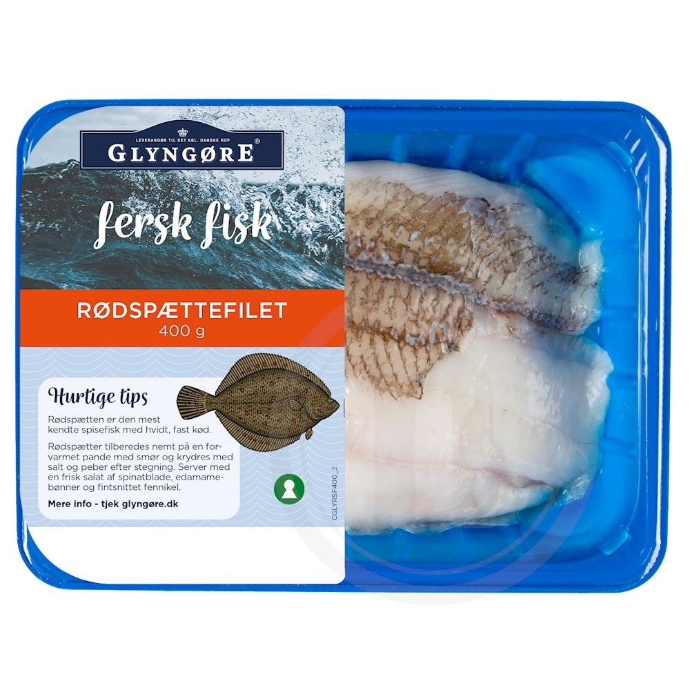Glyngøre Rødspættefilet 400 g