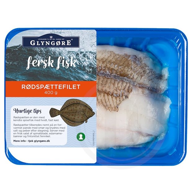 Rødspættefilet fra Glyngøre – Leveret med nemlig.com