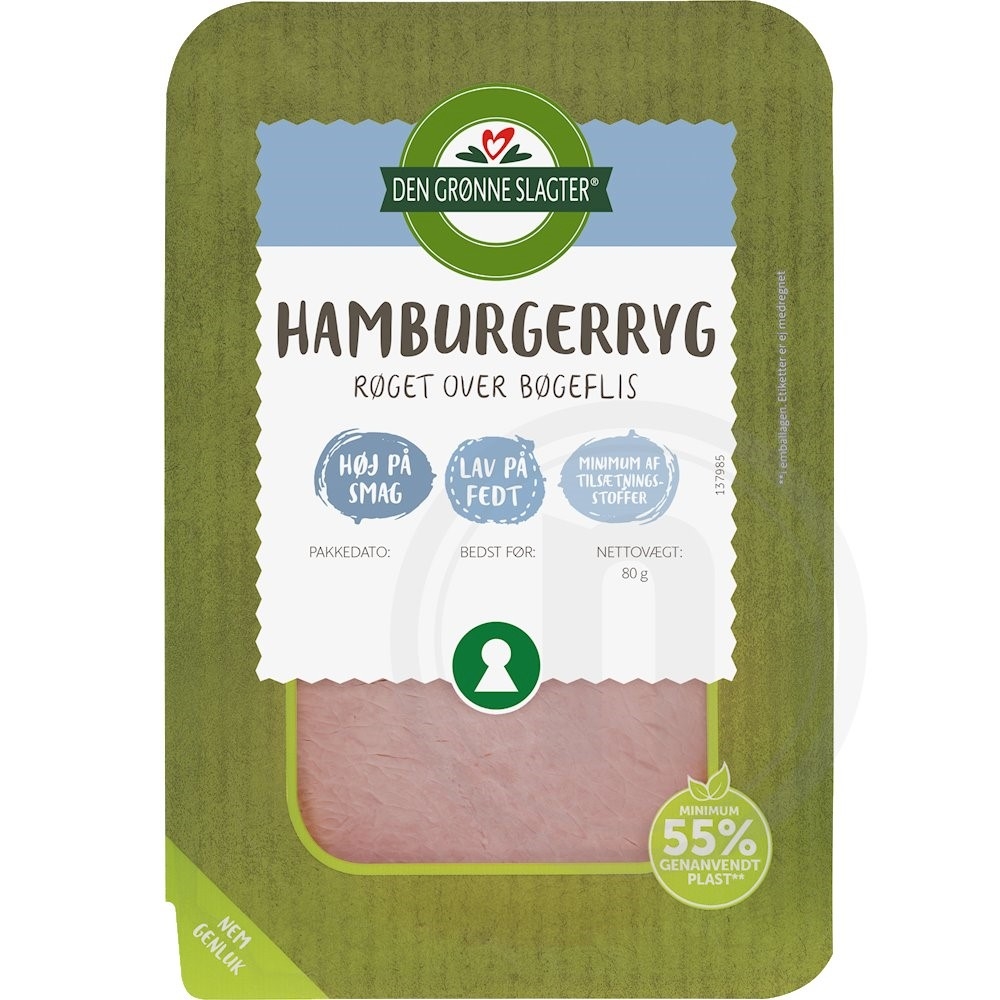 Den Grønne Slagter Røget hamburgerryg