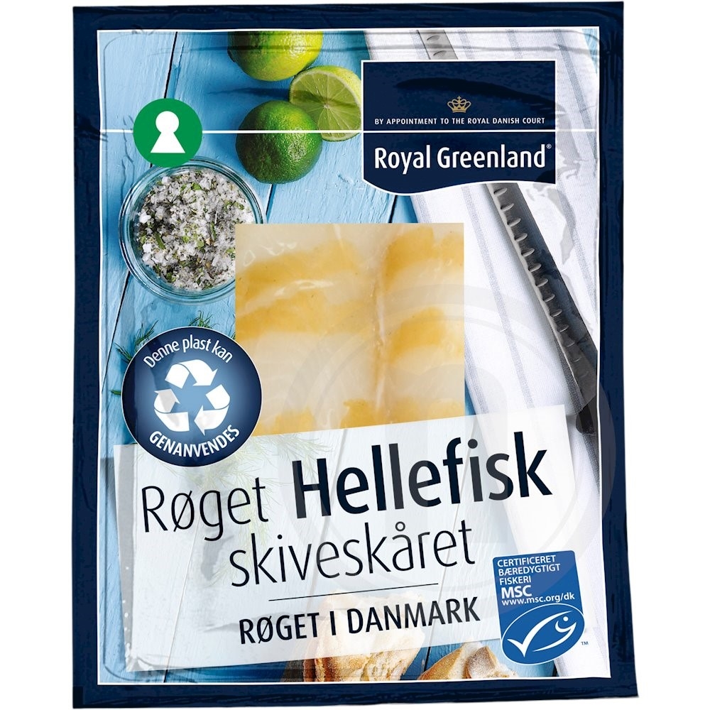 Royal Greenland Røget hellefisk i skiver