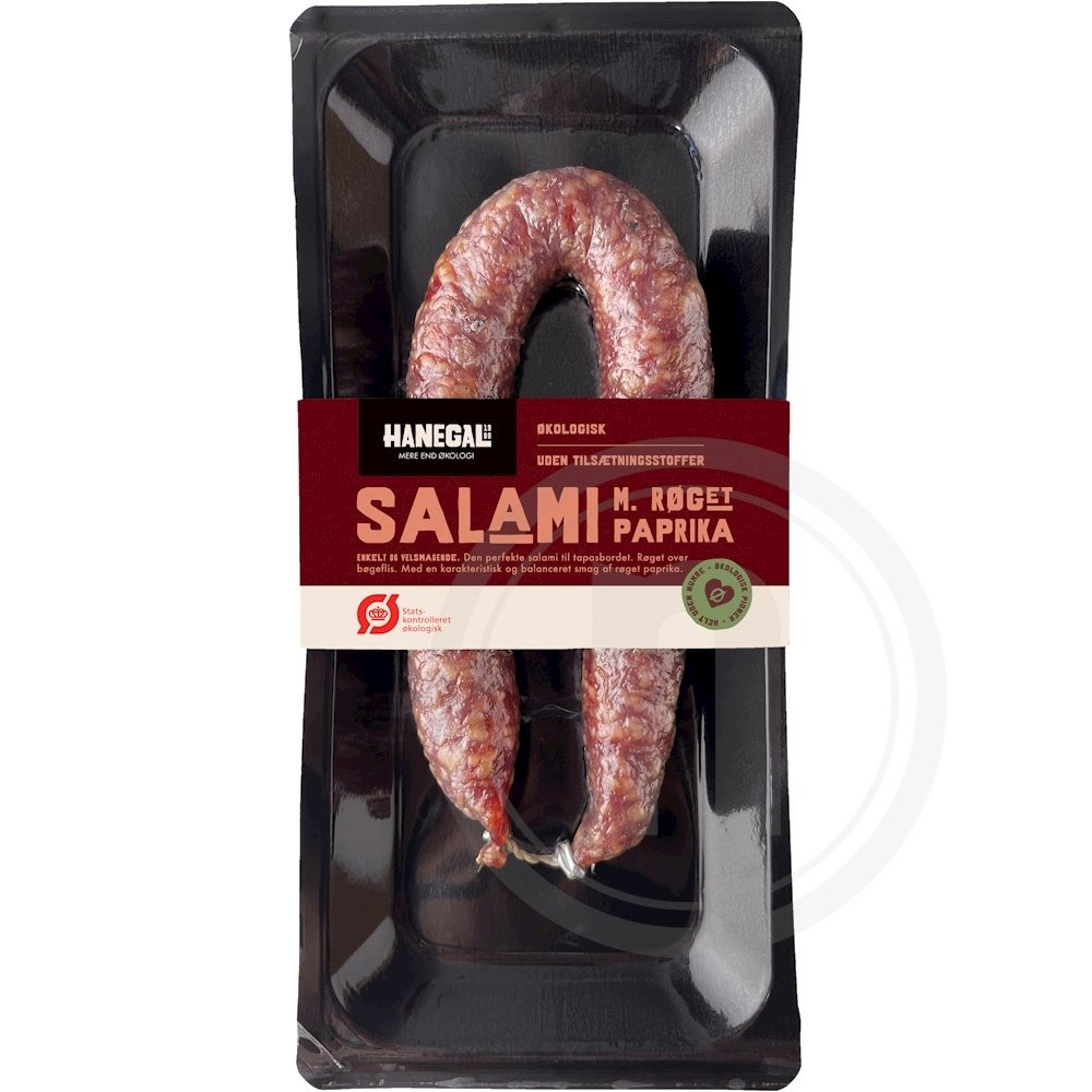 Hanegal Salami m. Røget Paprika Øko.