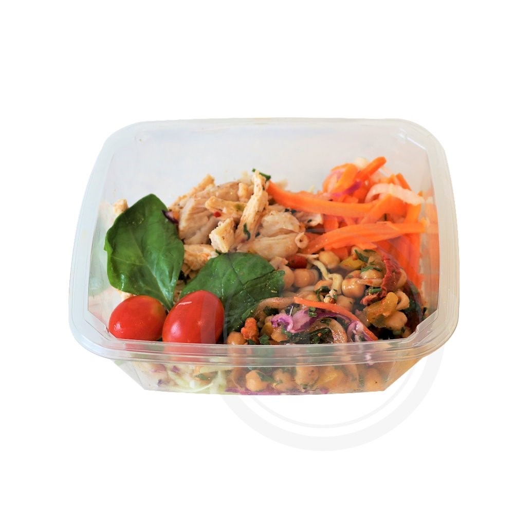 Salat m. kikærter og kylling