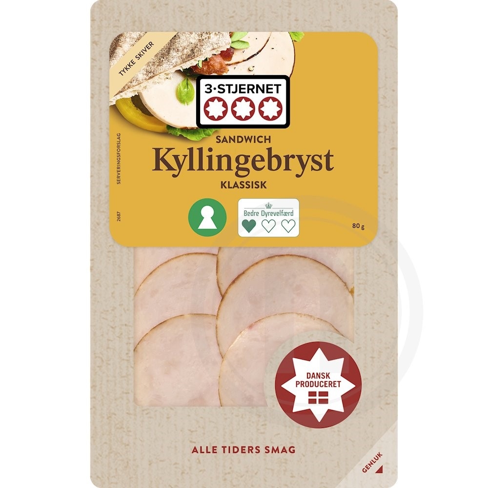 3-Stjernet Sandwich Kyllingebryst