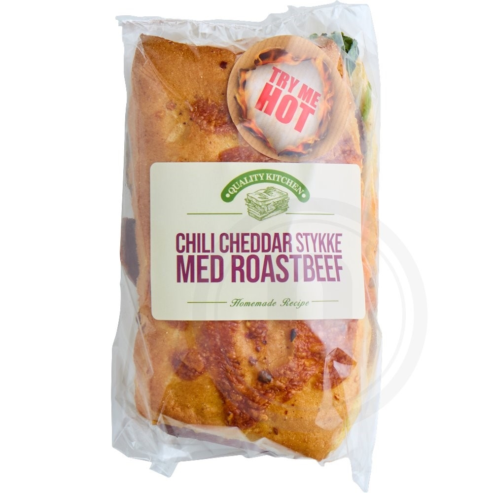 Sandwich med roastbeef og chili cheddar