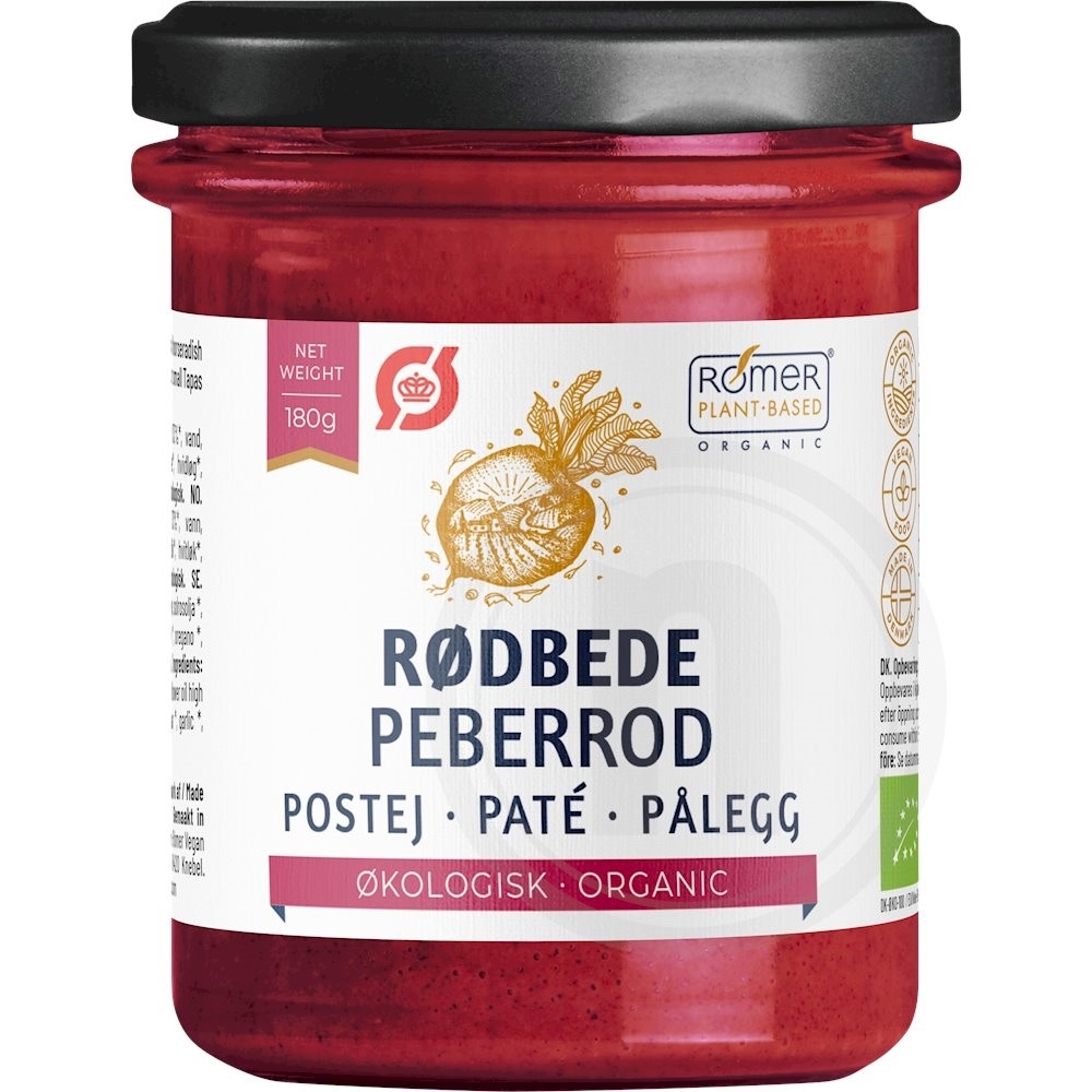 Rømer Vegan Sandwich Spread Med Rødbede Øko