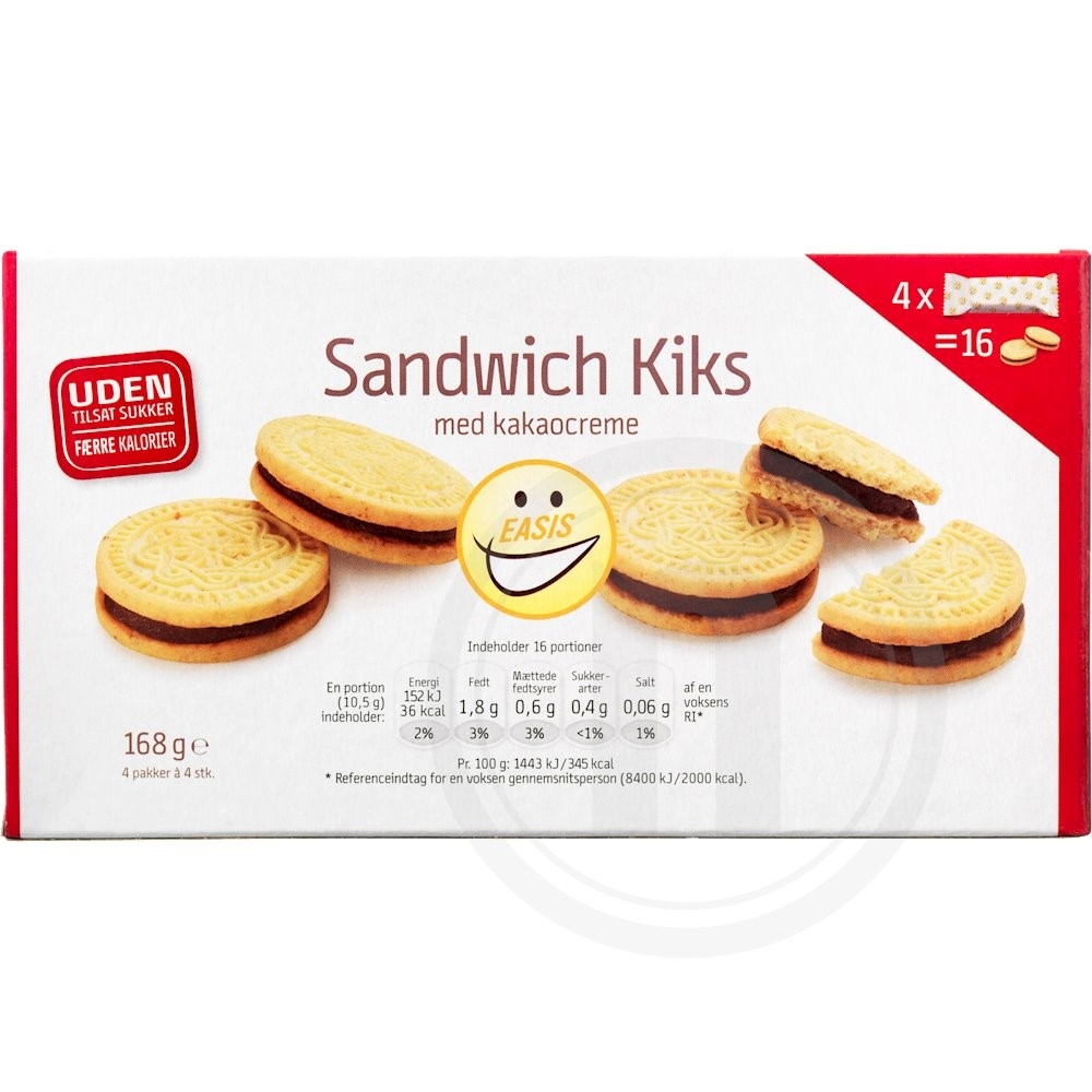EASIS Sandwichkiks med kakaocreme