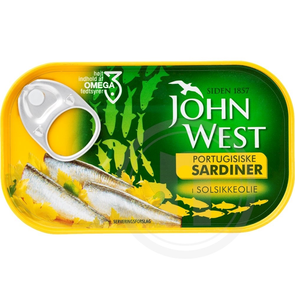 Sardiner i solsikkeolie
