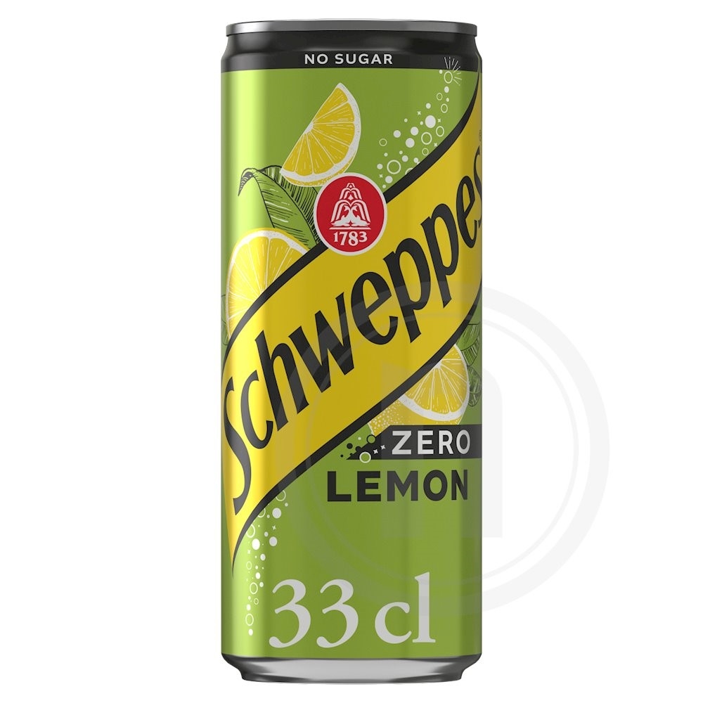 Schweppes Lemon Zero (dåse)