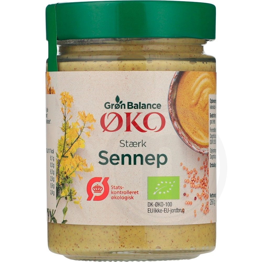 Grøn Balance Sennep Stærk Øko