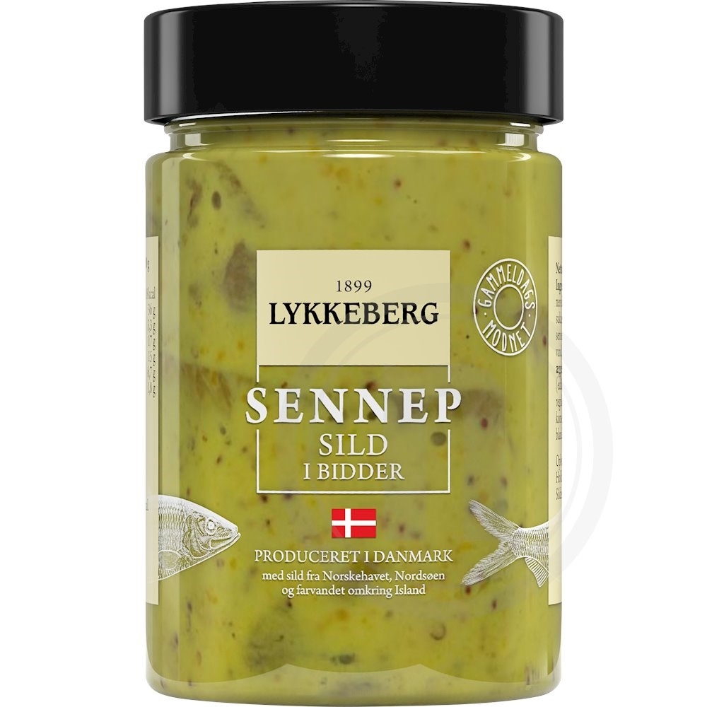 Sennepssild i bidder – produktbillede