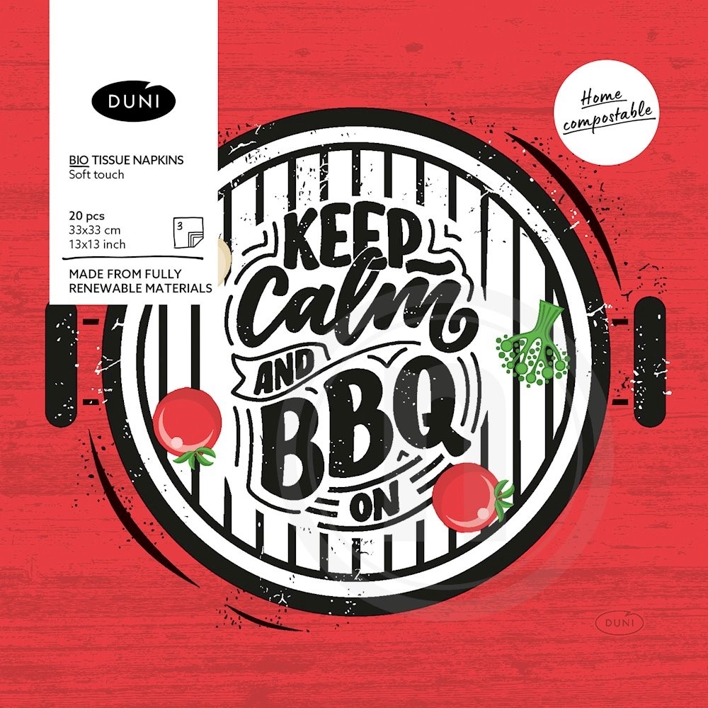 Serviet m. BBQ Grill