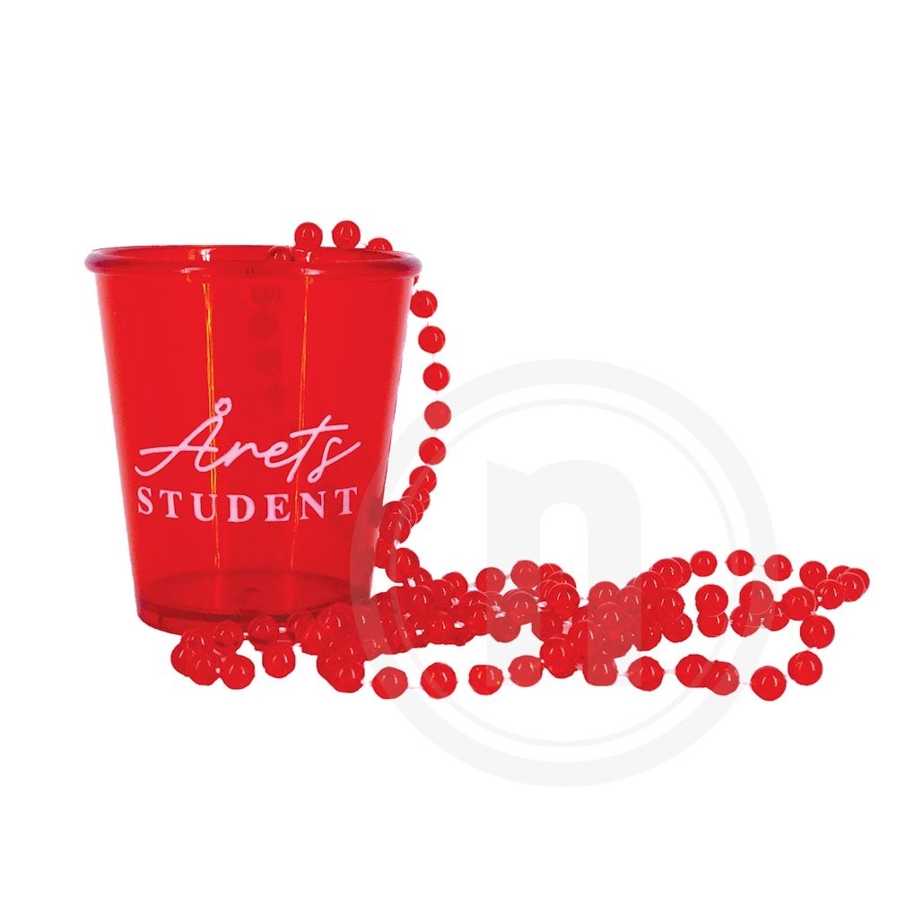 Shotglas 'Årets Student' (rød)