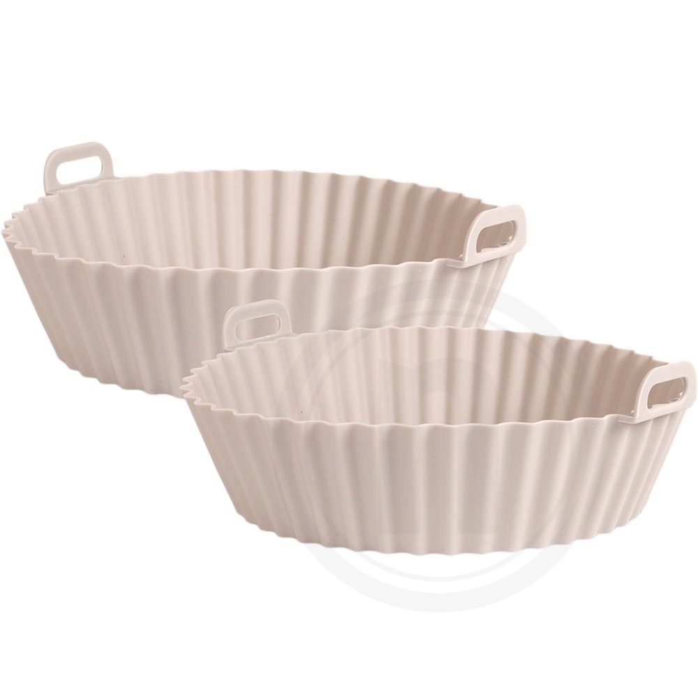 Airfryer Silikoneforme Rund Grå