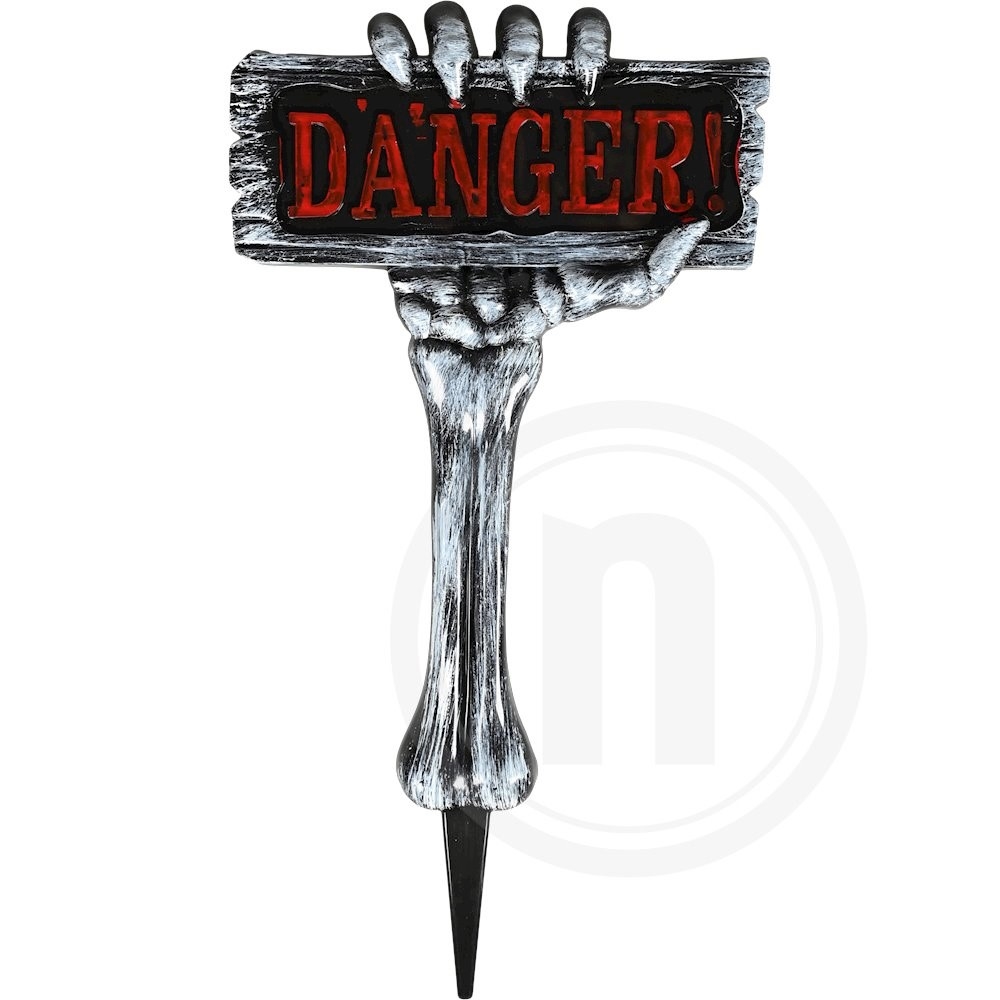 Skilt "Danger" (sort)