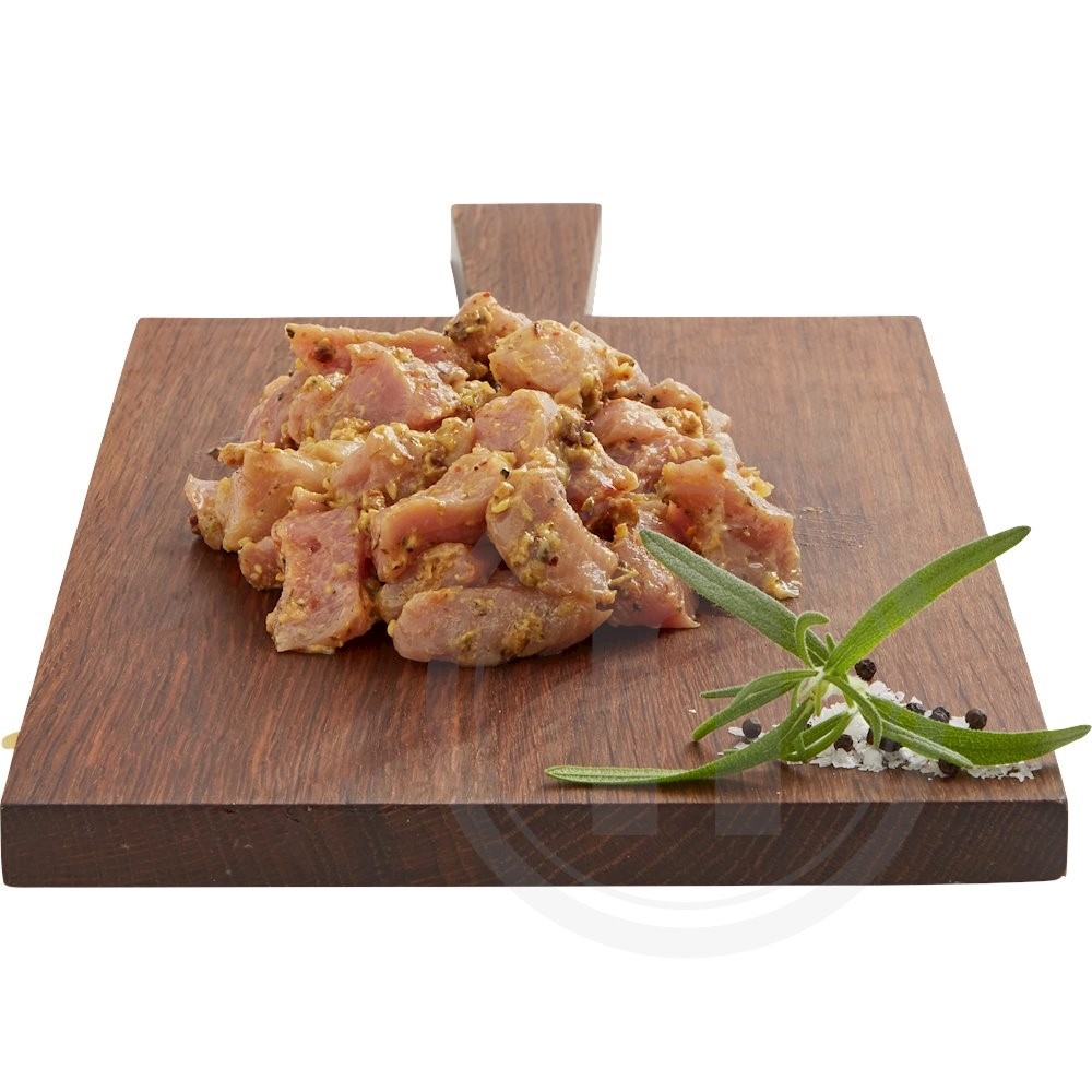 Marineret Skinkekød i strimler Hvidløg og Tomat