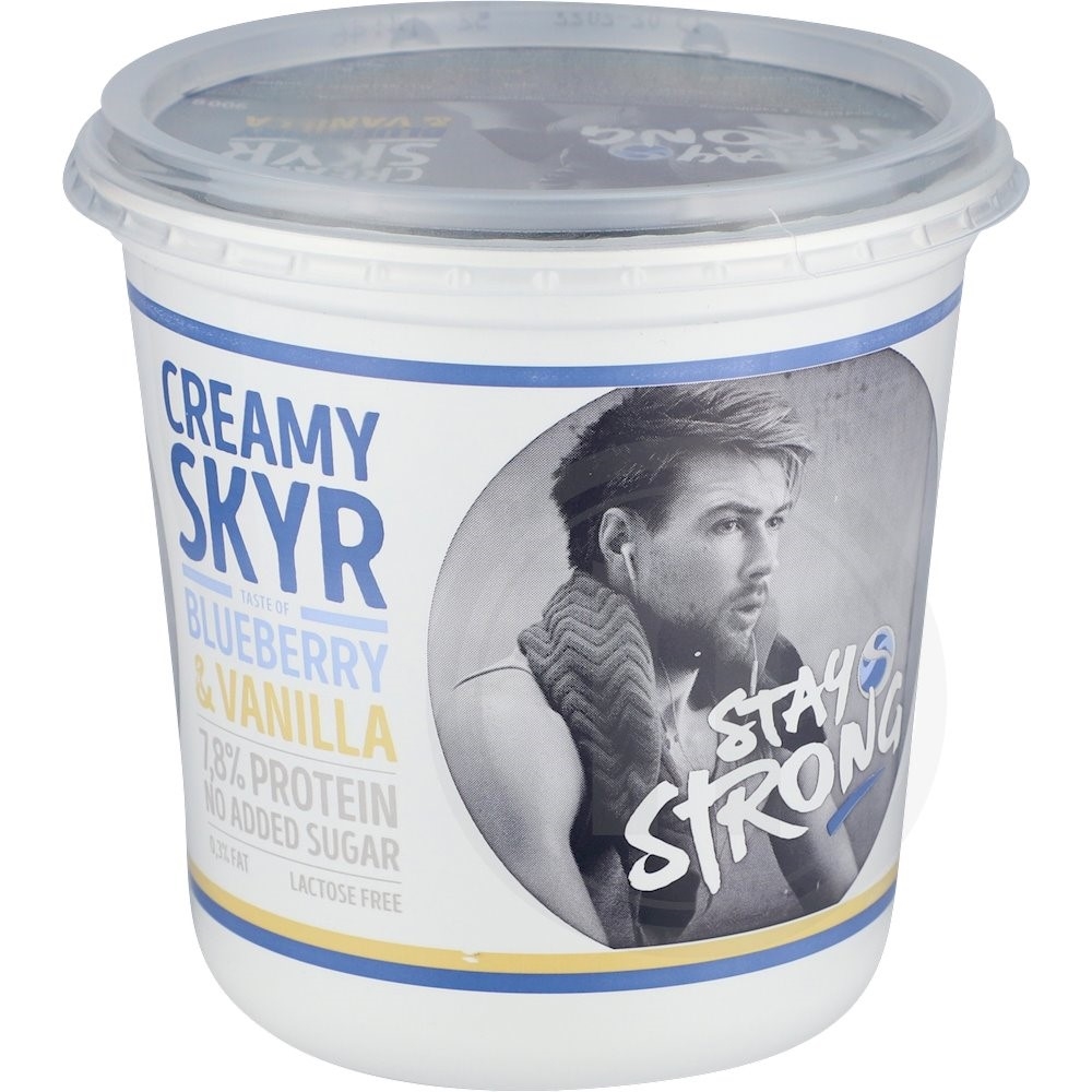 Skyr med Blåbær og Vanilje Laktosefri