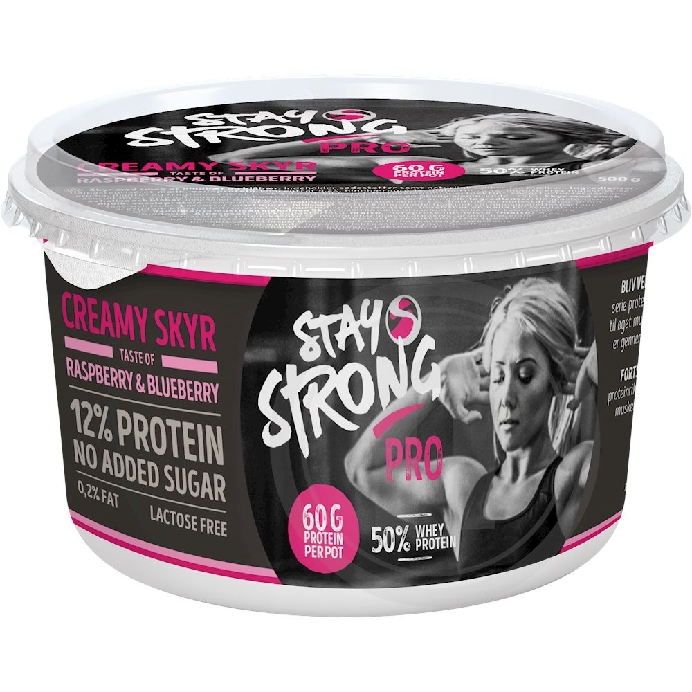 Stay Strong Skyr Hindbær & Blåbær