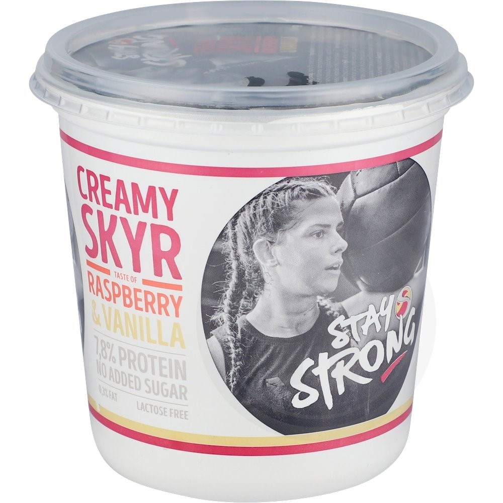 Skyr med Hindbær og Vanilje Laktosefri