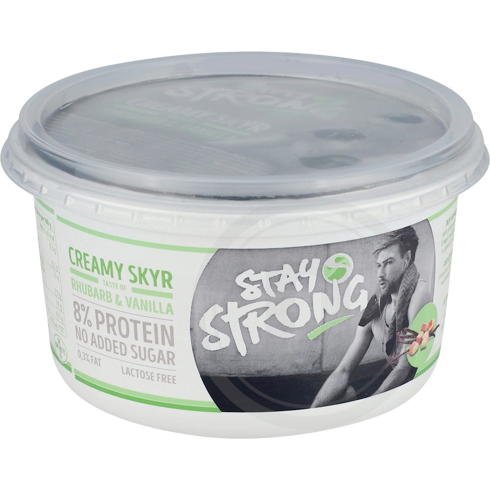 Skyr rabarber- og vaniljesmag
