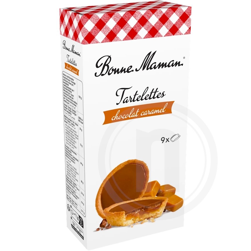 Små chokoladetærter m. karamel