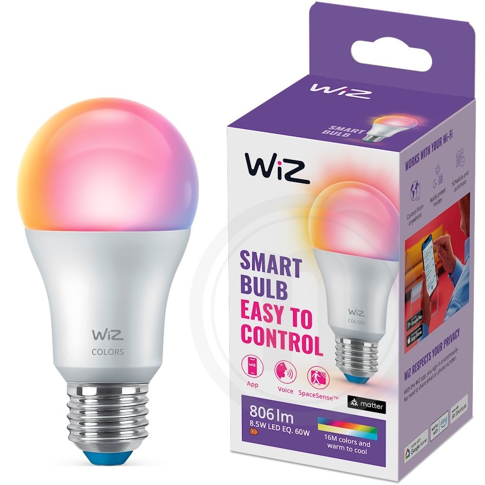 WiZ Smart LED pære 60W E27 RGB