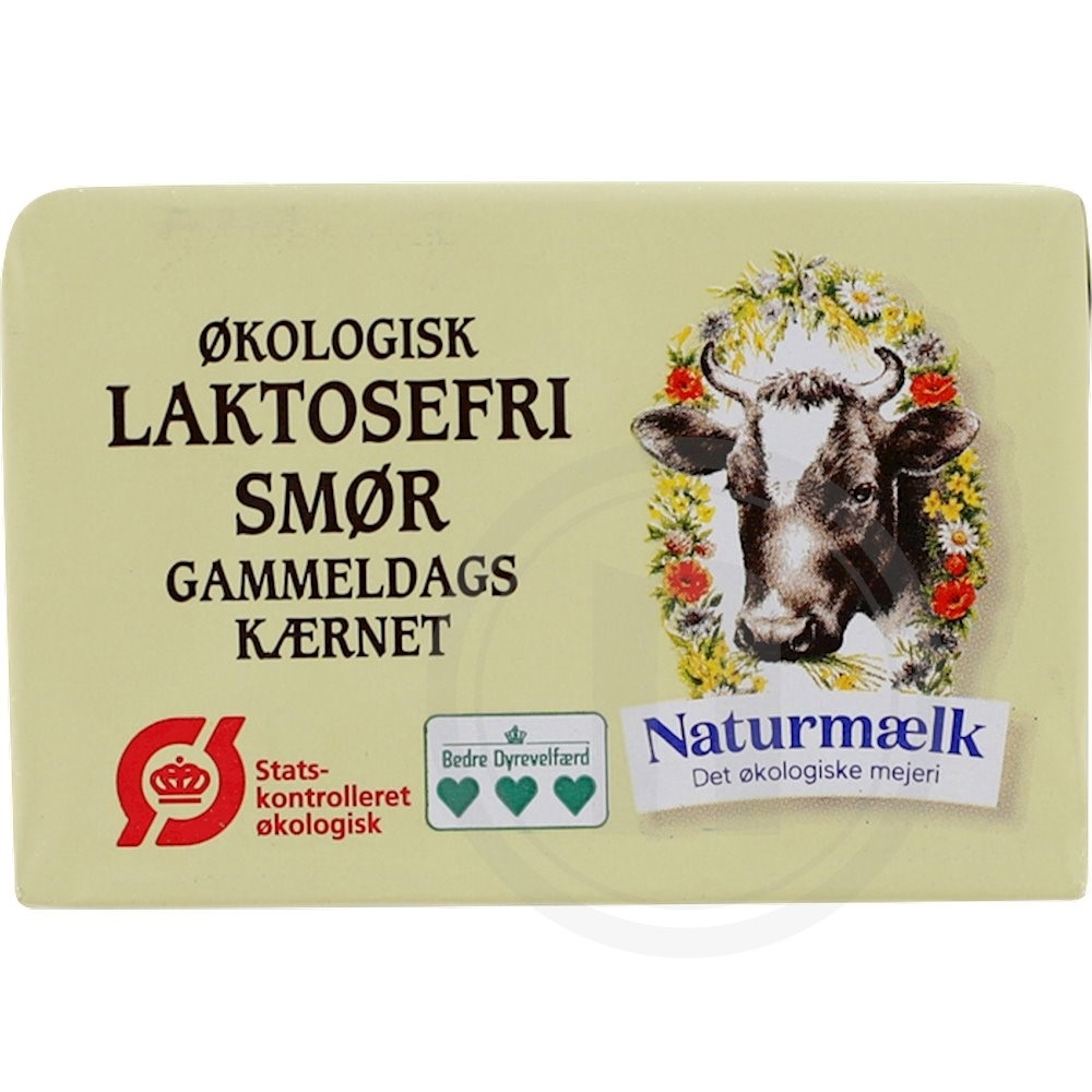 Naturmælk Smør Saltet Økologisk Laktosefrit 200 g