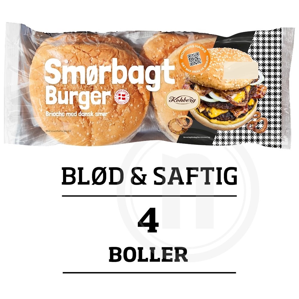 Smørbagt burgerbolle