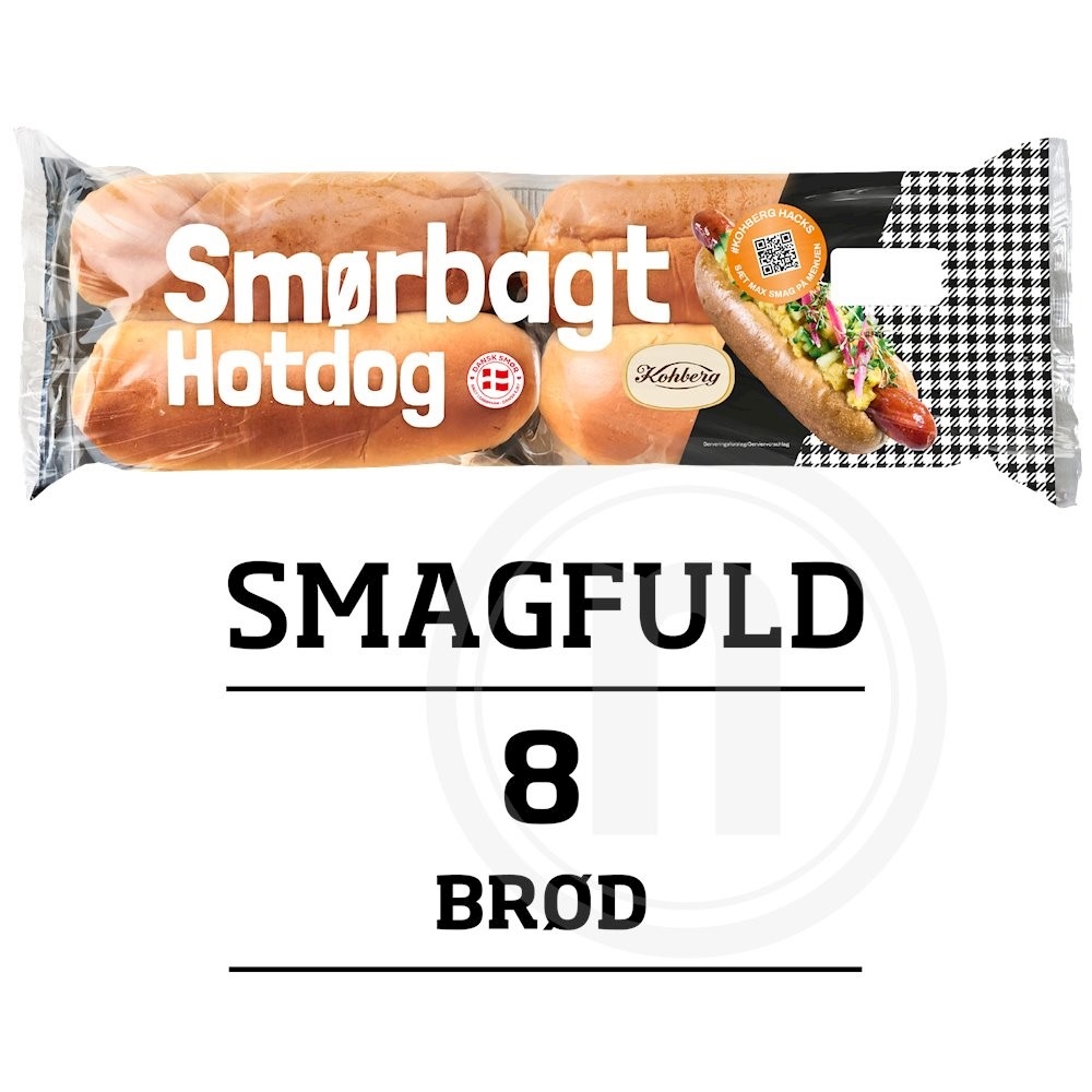 Smørbagt hotdogbrød