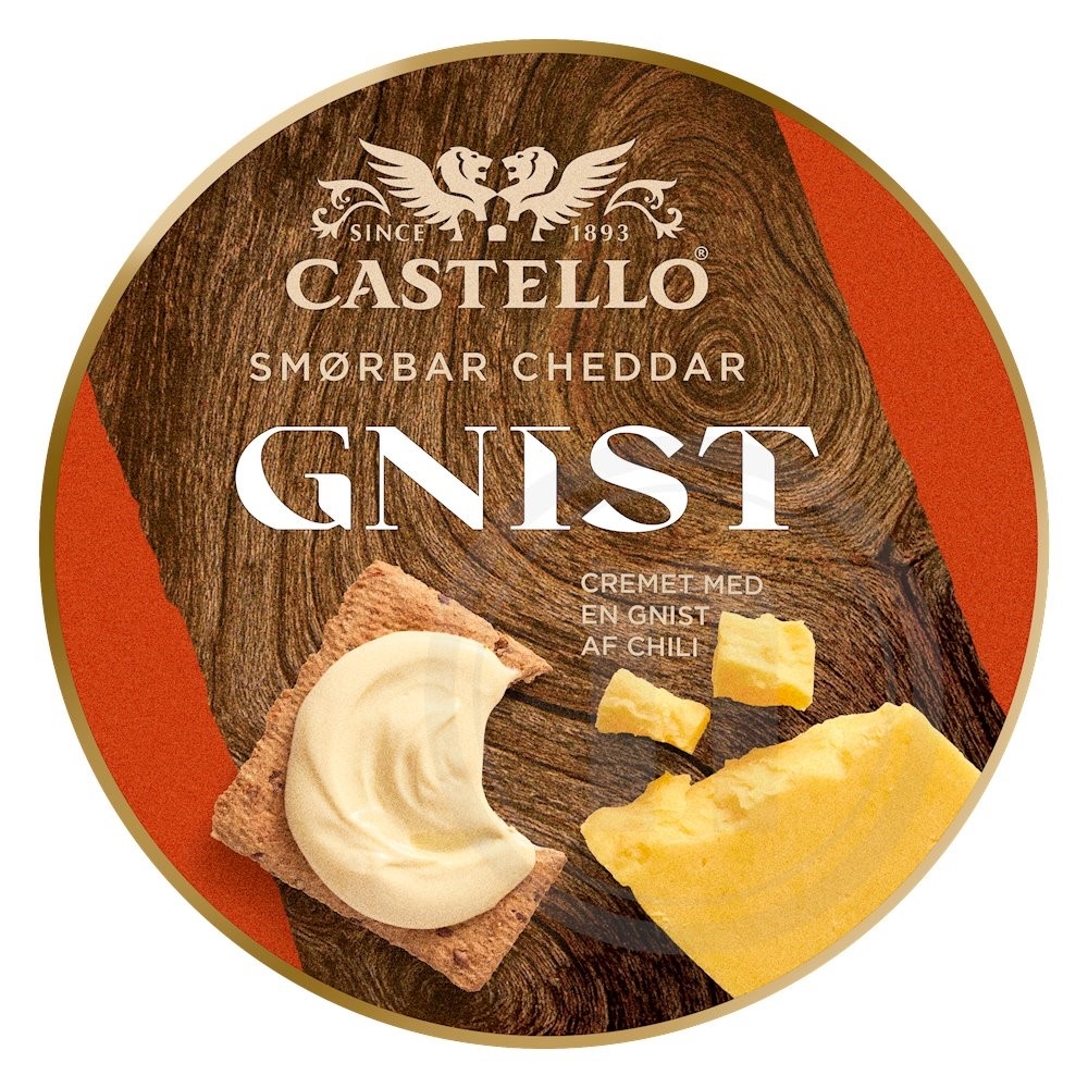 Castello Gnist Smøreost med Cheddar
