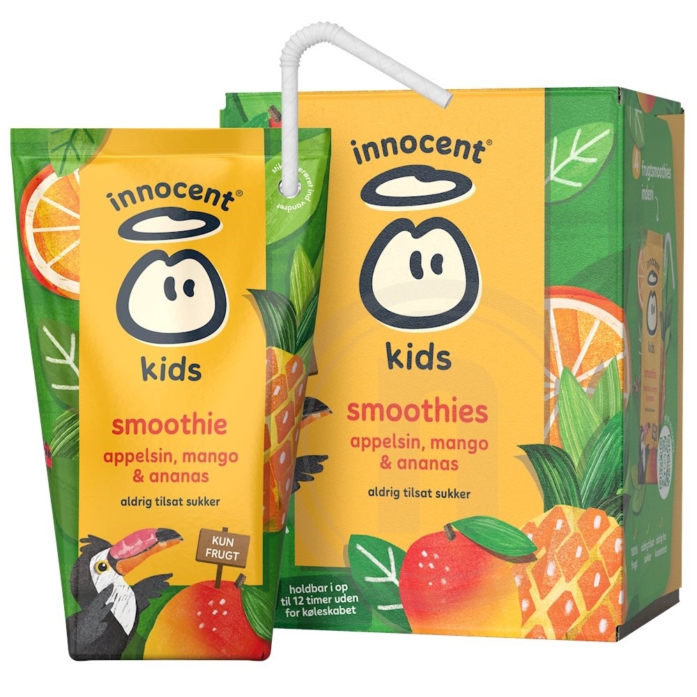 Smoothie m. appelsin og ananas