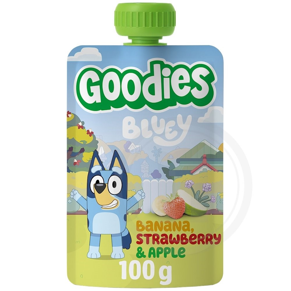Goodies-Bluey Smoothie banan, æble, jordbær