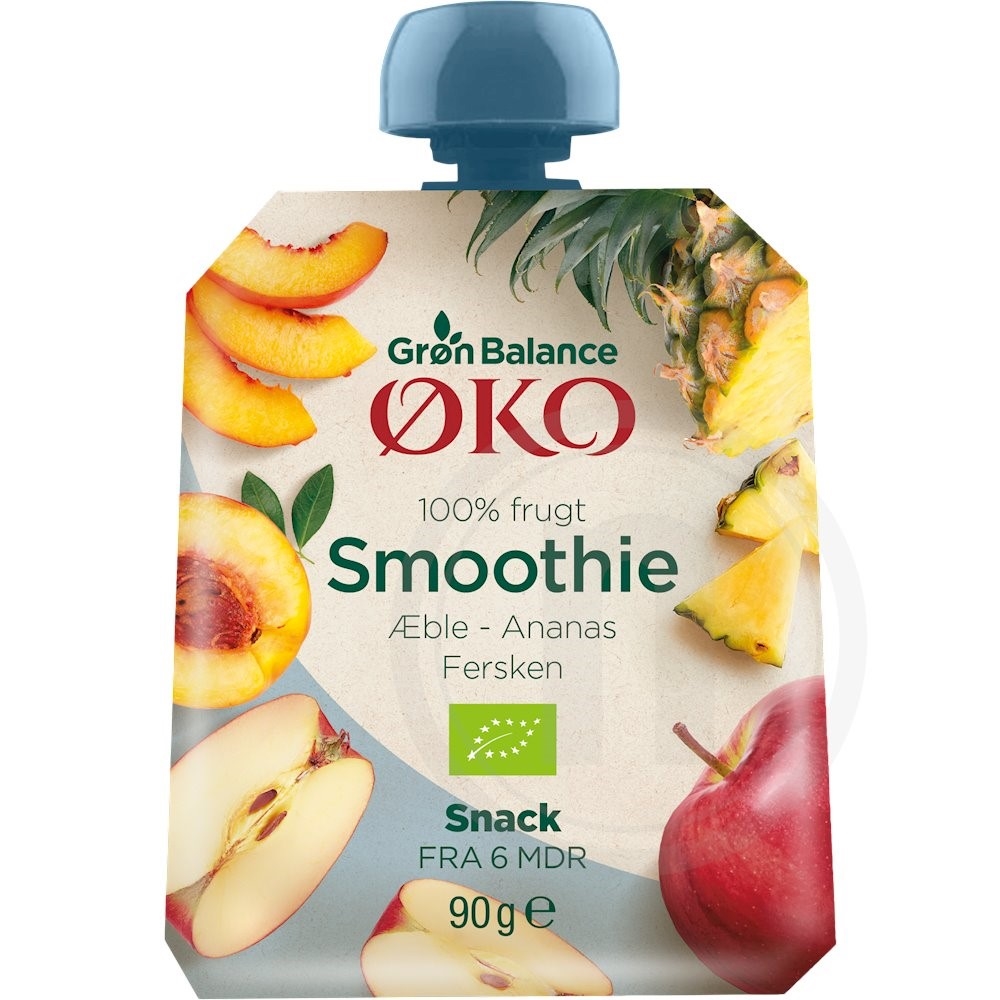 Smoothie m. fersken øko.
