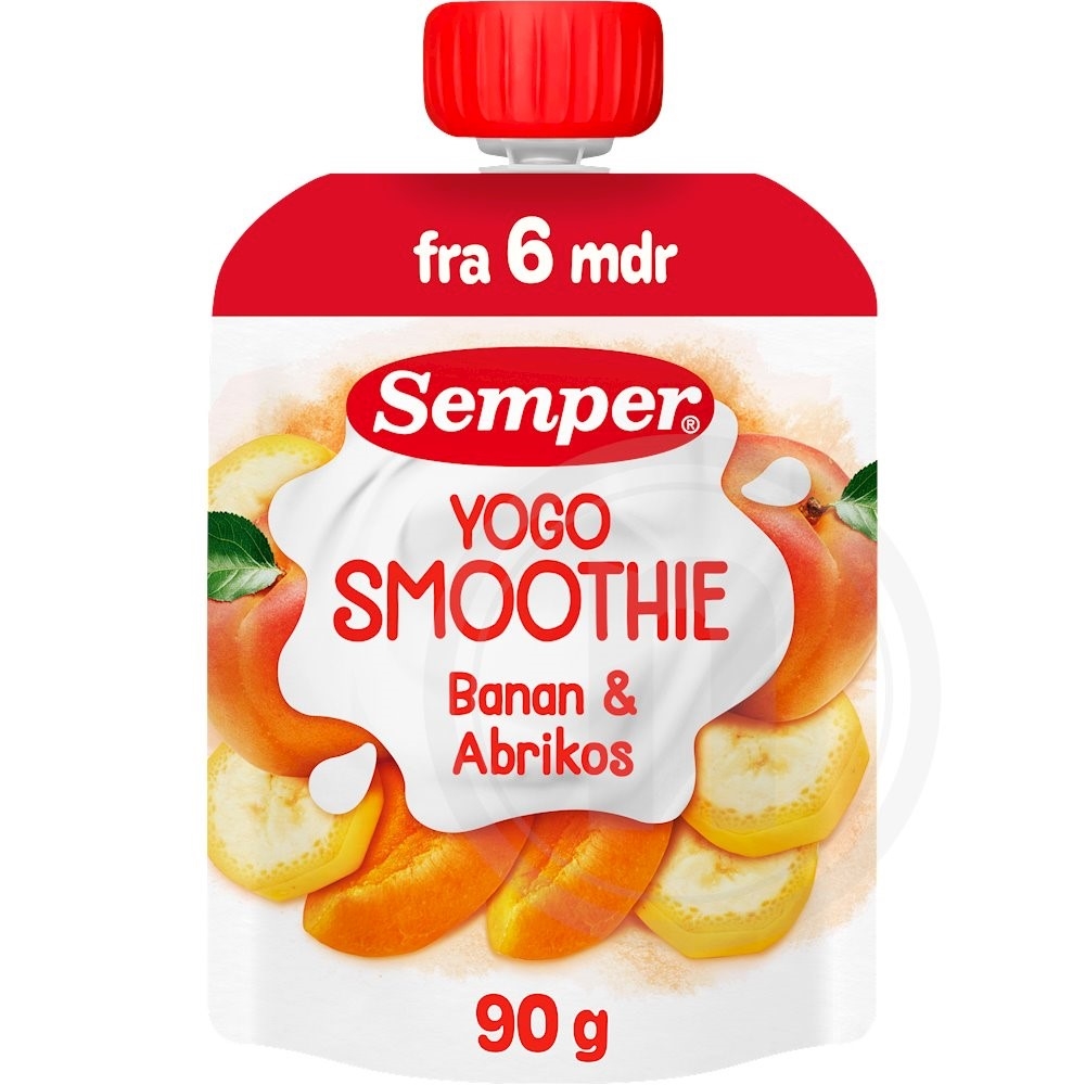Smoothie yoghurt m. abrikos