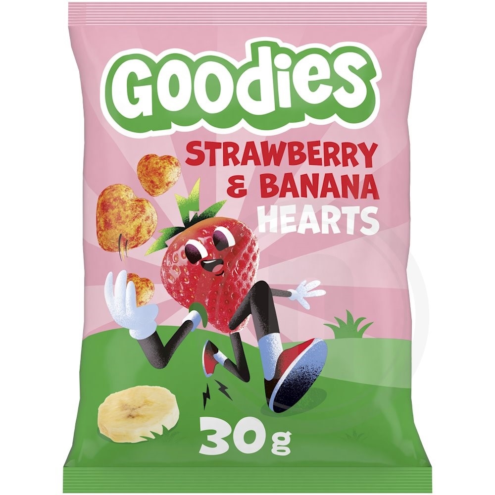 Goodies Snacks Banan og Jordbær
