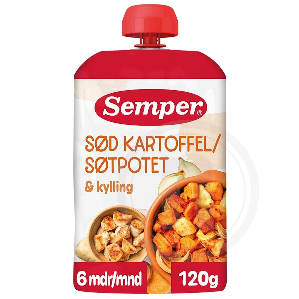 Sød kartoffel & Kylling