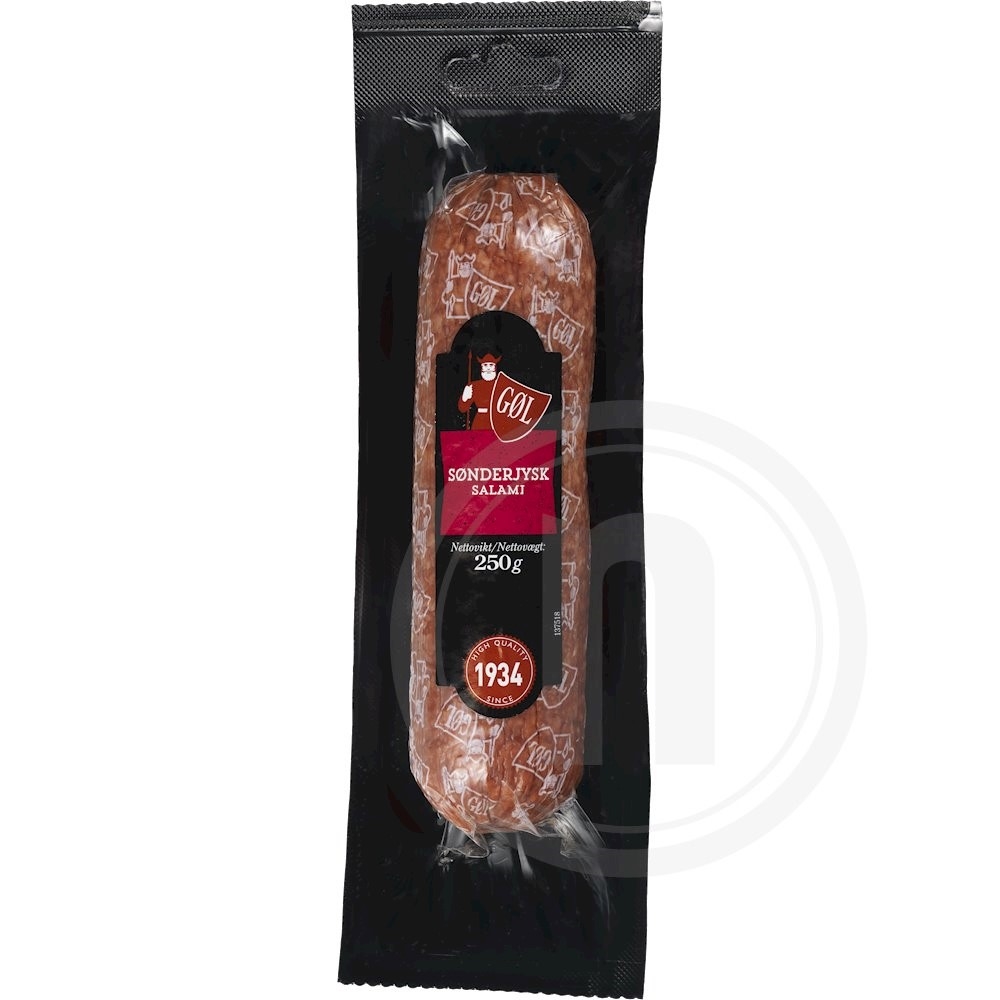 Sønderjysk salami fra GØL Leveret med