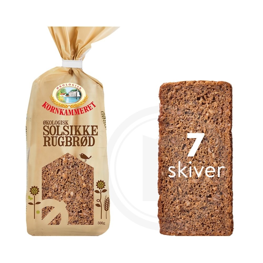 Solsikkerugbrød øko.