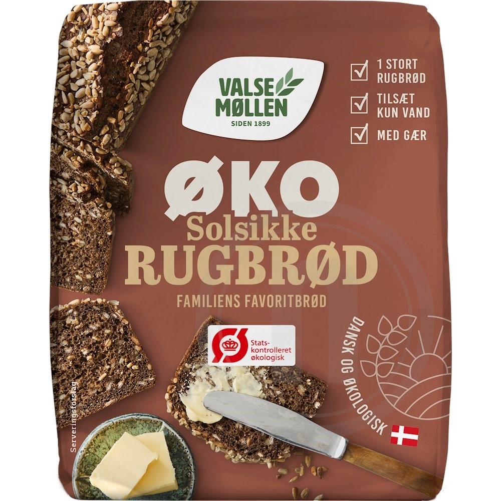 Solsikkerugbrød øko.