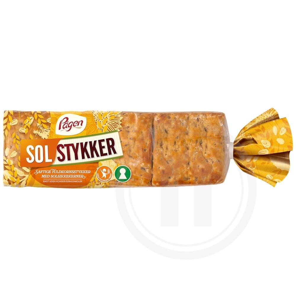 Pågen Solstykker fuldkorn .