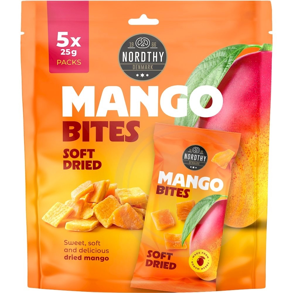 Nordthy Soltørrede Mango 5-pak