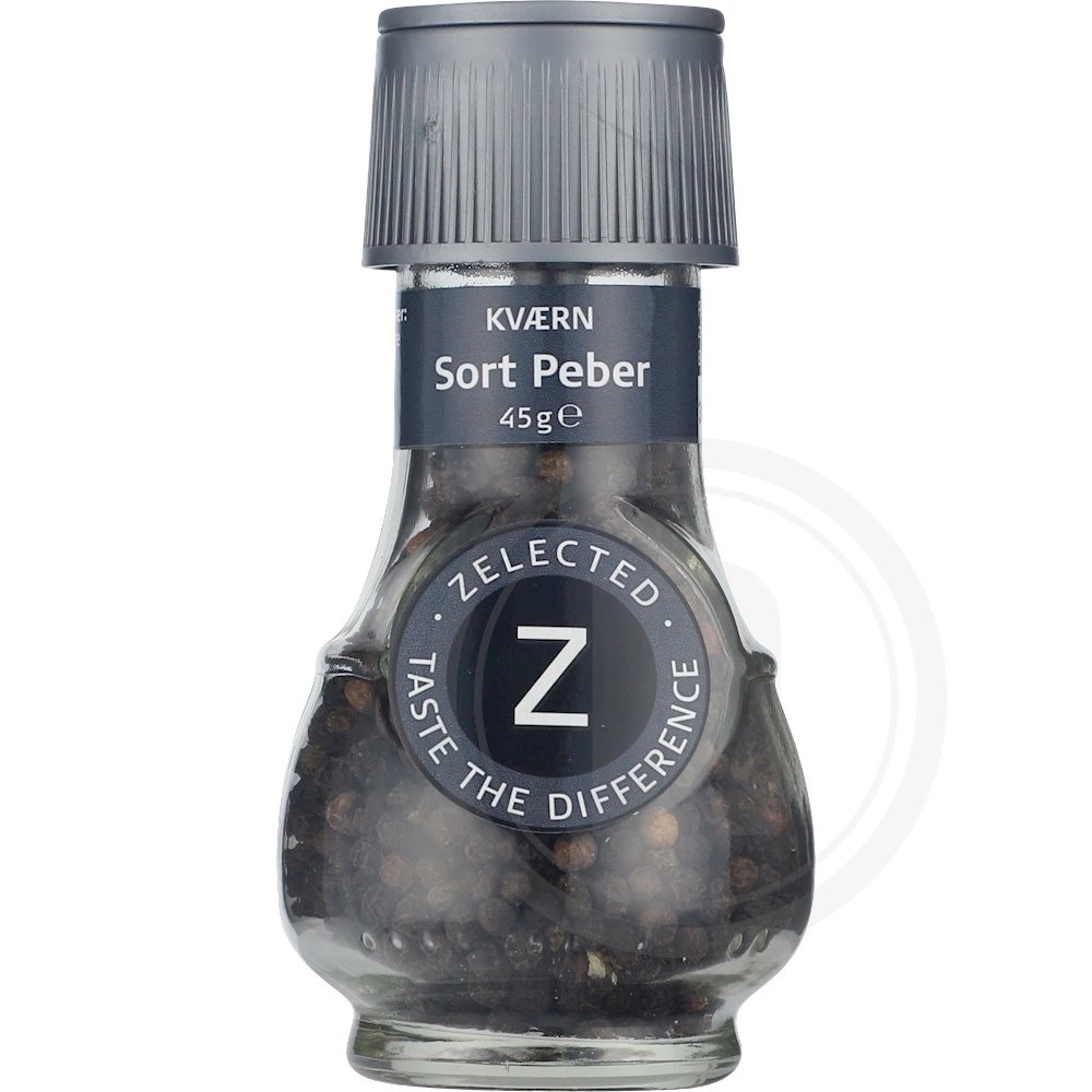 Zelected Foods Sort Peber kværn