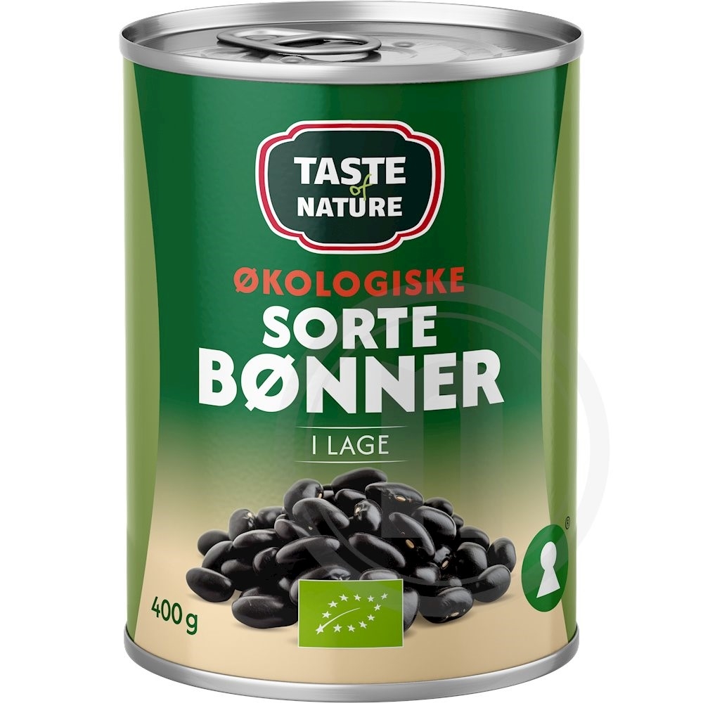 Sorte bønner øko.